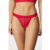 Hugo Boss Čipkaste tangice HUGO Lace Red | Shoptok.si