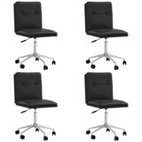 vidaXL Jedilni stoli 4 kosi črno umetno usnje, (5000296775) | Shoptok.si