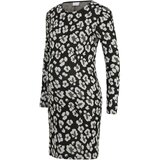 Mamalicious Obleka pesek / črna / bela | Shoptok.si