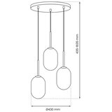  Visilica na sajli ALIAS 3xE14/40W/230V zlatna | Eponuda.com