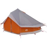 Tipi šator s krovom Siva i narančasta 700 x 700 x 395 cm | shoptok.hr