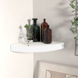 vidaXL Plutajuća kutna polica bijela 25 x 25 x 3,8 cm MDF Cijene
