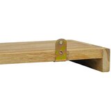  Zidne police 2 kom 40 x 15 x 4 cm od masivne tikovine | Eponuda.com
