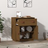  Komoda smeđa boja meda 65,5 x 40 x 75 cm od masivne borovine | shoptok.hr