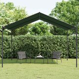 Gazebo 4 x 4 x 2,6 m Sivosmeđa Poliester i čelik | shoptok.hr