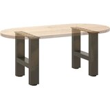  Noge za klub stolić prirodni čelik 2 kom 40 x (30-31) cm čelik | shoptok.hr