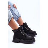 Boto Women's Furry-Lined Lace-Up Boots Black Corbin | shoptok.hr