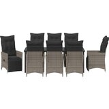  Vrtni set za objed 9 kom. Siva poliratan | shoptok.hr