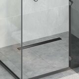 Tuš kanal 2-u-1 sa 360° sifonom Crna 70 cm Nehrđajući čelik 304 | shoptok.hr