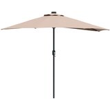  Vrtni suncobran Sivo-smeđa 294 x 150 x 224 cm Poliester i čelik | shoptok.hr