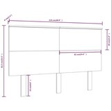 vidaXL Posteljno vzglavje črno 124x6x82,5 cm trdna borovina | Shoptok.si