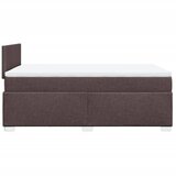  Krevet box spring s madracem tamnosmeđi 120 x 190 cm od tkanine | shoptok.hr