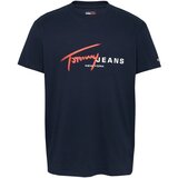 Tommy Jeans Majica mornarska / rdeča / bela Cene