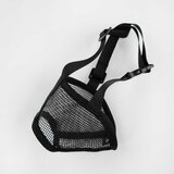 INF Črna poliestrska nagobčnica za pse - preprečuje ugrize, lajež in neželeno prehranjevanje L, (5000125378) | Shoptok.si