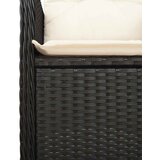  5-dijelni vrtni bistro set od poliratana s jastucima crni | shoptok.hr