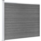  Set panela za ogradu WPC 353 x 146 cm sivi | shoptok.hr