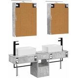  Set ormarića za kupaonicu 5 pcs Betonska siva 50 x 14,5 x 70 cm | Shoptok.si