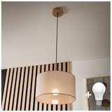  Brilagi - LED luster ANTHONY na sajli 1xE27/60W/230V hrast/bež | Eponuda.com