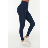 Trendyol Navy Blue Push-Up Full Length Knitted Sports Leggings