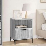 vidaXL Noćni ormarić s ladicama Sivi hrast sonoma 49 x 36 x 61 cm | shoptok.hr