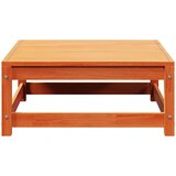  Vrtni tabure voštano smeđi 70 x 70 x 30 cm od masivne borovine | shoptok.hr