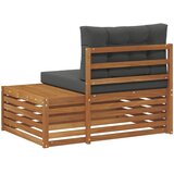  Vanjski krajnji kauč s jastukom Prirodna 115 x 83 x 73 cm | shoptok.hr