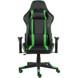 vidaXL Okretna igraća stolica zelena PVC | shoptok.hr