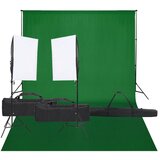 vidaXL komplet za foto studio z lučmi in ozadjem | Shoptok.si