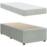  Posteljni okvir z vzmetnico Svetlo siva 80 x 200 cm Žamet, (5000069986) | Shoptok.si