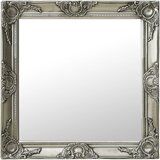 Zidno ogledalo u baroknom stilu 60 x 60 cm srebrno | Eponuda.ba