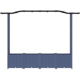  Povišeni krevet s mrežom i krovom Sivi 204 x 40 x 141 cm PP | Eponuda.com