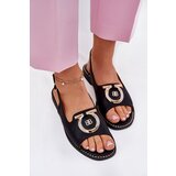 S. BARSKI Elegant Sandals With Decoration On Flat Heel S.Barski | ePonuda.com