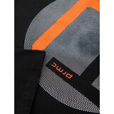 Ombre Men's cotton t-shirt with contrasting two-tone print - black | Shoptok.si