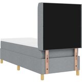  Podnica s madracem i LED svjetlom svijetlosiva 80x200 cm tkanina | shoptok.hr