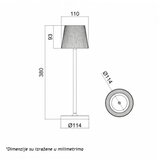  LAMPA PUNJIVA T16011 3W 3000K IP54 CRNA | Eponuda.com