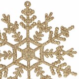 springos set božićnih ukrasa “Snježne pahulje”, 12 cm, 3 kom, zlatne | shoptok.hr