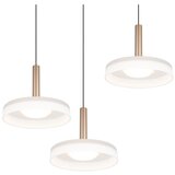  Črno-bela in zlata LED zatemnitvena viseča svetilka s steklenim senčilom ø 35 cm Celeste – | Shoptok.si