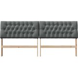 vidaXL tapecirani uzglavlje tamno siva 200 cm čvrsto borovo drvo | shoptok.hr