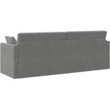  Podni kauč na razvlačenje Tamno siva 213 x 70 x 77 cm Baršun | shoptok.hr