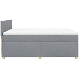  Krevet box spring s madracem svjetlosivi 140x200 cm od tkanine | shoptok.hr