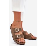 Boto Women's sandals on cork platform with golden buckles pink Lisavionea | Shoptok.si