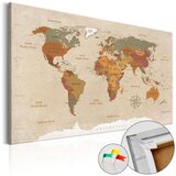 Slika na plutenoj podlozi - Beige Chic [Cork Map] 60x40 Cijene