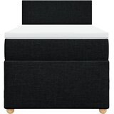  Box spring krevet s madracem crni 80 x 200 cm od tkanine | shoptok.hr
