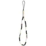Guess GUSTBOHP zapestnica / obesek za telefon - Heishi Beads črno bel | Shoptok.si