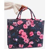 Boto Large Bag with Flowers Black-Pink Mooch | shoptok.hr