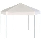  Heksagonalni Pop-Up Šator sa 6 Panela Krem Bijeli 3,6x3,1 m | shoptok.hr
