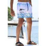 Madmext Swim Shorts - Blue - Graphic Cene