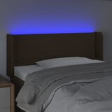  LED uzglavlje tamnosmeđe 83x16x78/88 cm od tkanine | shoptok.hr