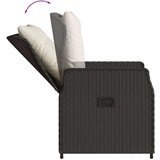  5-dijelni vrtni blagovaonski set s jastucima od poliratana crni | shoptok.hr