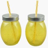 čaša sa slamčicom - dve u setu - žuta ( 24729 ) cene